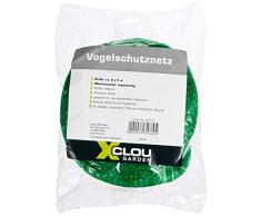 Xclou Red Antipájaros, Red de Protección para Plantas y Árboles Frutales de 2 x 5 m, Cubierta para Estanques de Polietileno con Malla de 8 x 8 mm, Verde Claro