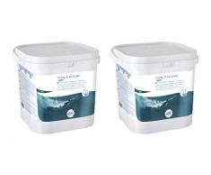 Gre 76036X2 - Pack de pastillas multiacción para el tratamiento completo de la piscina, 5 acciones, 2 x 5 kg