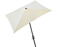 Aktive 61117 - Sombrilla jardín y terraza exterior rectangular Antiviento | Medidas 3x2x2,45m | Protección UV50 | Fácil de plegar e instalar | Sombrillas terraza