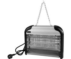 Windhager 03515 - Lámpara de protección contra Insectos, Insectos, Mosquitos, protección contra Mosquitos, lámpara UV, sin Veneno ni Productos químicos, 2 x 8 W, Color Blanco y Negro