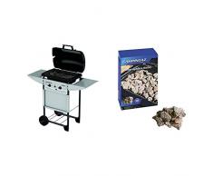 Campingaz Expert Plus Barbacoa gas piedra volcanica + Campingaz - Piedras Lava, 3 kg