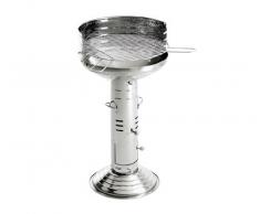 Landmann 31261 - Barbacoa con Pedestal de Acero Inoxidable, Color Gris