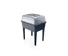 Prosperplast Jardinera Alta con Tapa de policarbonato, para Proteger Tus Plantas L Respana Planter Set de plástico en Color Antracita, 96,3 (Alto) x 77 (Ancho) x 58 (Profundo) cms