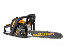 McCulloch 00096-73.003.01 CS 50S Motosierra de gasolina con motor de 2100 W de potencia, longitud de espada de 45 cm, llave combinada integrada