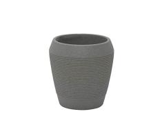 Tramontina Maceta Egipcio de plástico, Color Gris, diámetro 37,5 x Altura 39 cm, Volumen 21 litros