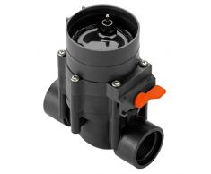 Gardena 1251-20 - Válvula de riego 9 V Control automático del riego, inalámbrico, caudal optimizado, Apertura y Cierre Manual de la válvula