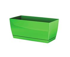 Jardinera de plastico Coubi Case P en color verde oliva 29 (largo) x 14,2 (ancho) x 13,6 (altura) cm