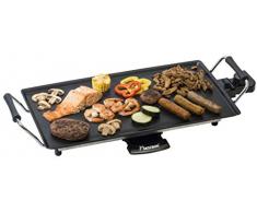 Bestron Plancha Parrilla Eléctrica con Revestimiento Antiadherente, 2000 W, Negro