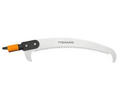 Fiskars Sierra curva para mango telescópico QuikFit, Longitud: 55 cm, Negro/Naranja, 1000691
