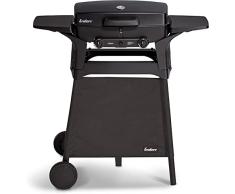 Enders Urban Trolley Barbacoa gas portátil y multifuncional - Barbacoa camping con termómetro barbacoa y carcasa aluminio fundido - Parrilla barbacoa para balcón y camping, 3 fuegos y tapa #208133