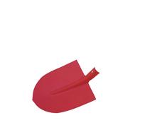 Xclou Pala de jardín sin Mango Rojo, tamaño Pala Frankfurter 2, Pala para casa, jardín, Pala de Obra para jardinería, Pala de Arena para terrenos pedregosos
