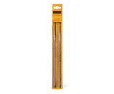 Universal GM577615705 Limas X 2 Redondas, FLO005 para Motosierra 2040 1935 S/CSE 1835/CS 50S, Afilado preciso, diam 5,5 mm, Accesorios McCulloch, Standard