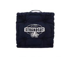 Strandgut07 - Cojín para asiento, 40 x 40 cm, azul oscuro
