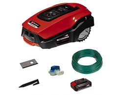 Einhell Robot cortacésped FREELEXO 600 BT (hasta 600 m², cortacésped multizona, App Bluetooth, incl. Batería PXC de 2,5 Ah, 140 m de alambre, 200 ganchos, 3 cuchillas, 4 bornes)