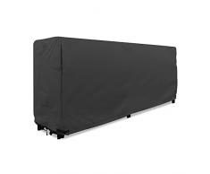 KHOMO GEAR - Cubierta para estante de leña de 8 pies - Resistente - Negro