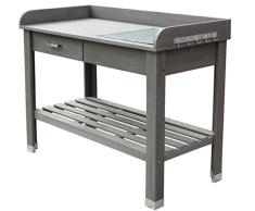 Dehner Siembra de Madera Mesa Montreal, Aprox. 110 x 91 x 51.5 cm, Madera de Acacia FSC, Gris