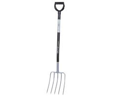 Siena Garden Ergoline - Tenedor de compostaje (Mango de Acero, 100 cm)