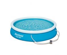 Bestway 08321271 Piscina Fast Set Redonda con Depuradora Ø 366 x 76 cm, Azul