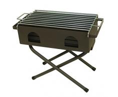 IMEX EL ZORRO Barbacoa Plegable, 45 x 35 x 21 cm, Negro, 71435