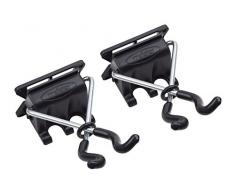 Meister Holder X-Form - 2 piezas, suelto - Fácil instalación - Para aparatos pediculados / Soporte de pared / Soporte de herramientas / Soporte de equipo de jardín / Soporte de escoba / Sopo