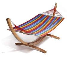 Jobek SEKOIA-Support Madera y Lienzo, Multicolor, Madera