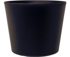 Leni P 0837-3 Flori - Maceta (diámetro de 16,5 x 14 cm, diámetro de 16 cm, Altura de 13,5 cm), Color Negro Mate