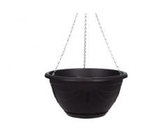 Whitefurze G02074 - Jardinera para colgar y estilo veneciano (32 cm), color negro