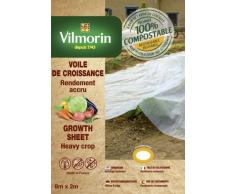 Vilmorin - Vela de crecimiento harina de cereales, 2 x 8 m, 18 μm, color natural