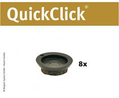Wagner QuickClick® Suelo para sillas (Ultrasoft, Mecanismo QuickClick, 8 Unidades Ultra Soft Slim – Diámetro 20 Mm – 15829600