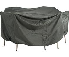 Unbekannt Estrella Funda para Muebles de jardín, sillas, Ovalada, Uni Gris, 210 x 250 x 90 cm, 2,6 ml, 454811