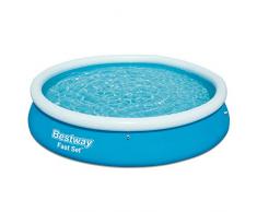 Bestway 57273 - Piscina (Piscina Hinchable, Círculo, 5377 L, Azul, PVC, 10 min)