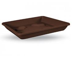 Veca - Plato quadrato 30x30 cm bronce (maceta 32)