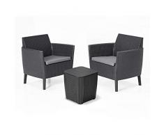 Keter Salemo Balcony Set with Luzon Table, Muebles de jardín, Grafito