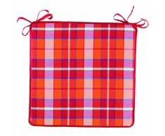 BEST 04411364 - Cojín para sillas de Exterior, Color Rojo, 40 x 40 x 3 cm