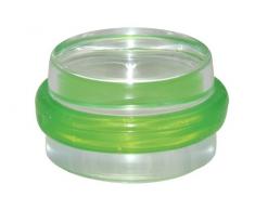 WAGNER 15501511 - Tope para Puerta (plástico, 38 x 22 mm, Autoadhesivo, no Deja residuos), Color Verde y Transparente
