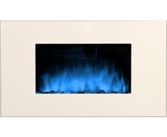 CheminArte 085 - Chimenea eléctrica (90 x 16 x 56 cm), color blanco