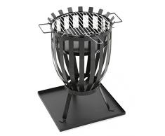 Landmann 11760 - Barbacoa (Barbacoa, Leña, 35,5 cm, 6 Personas(s), Parrilla, Negro)
