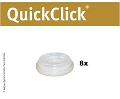Wagner QuickClick® Suelo para sillas (Ultrasoft, Mecanismo QuickClick, 8 Unidades Parada – Diámetro 20 Mm – 15824400
