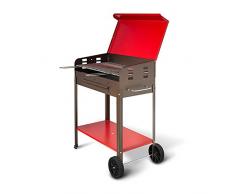 Artigian Ferro 501.b Barbacoa a carbón Vegetal Completo de Rejilla para la cocción, Negro
