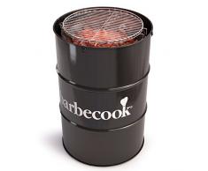 Barbecook Edson Black Barbacoa Carbón Barril, Negro, 47.5x47.5x89 cm