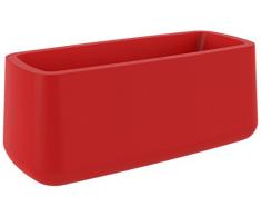 Vondom 42219 - Vasija jardinera de 57 x 127 x 50 cm, simple, color rojo