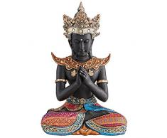 Diseño Toscano Thai asiáticos Estatua de Buda Sukhothai – Multicolor