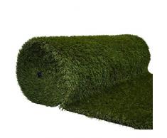 WerkaPro 11091 - Césped artificial (4 cm de grosor, 1 x 10 m, 10 m2), muy resistente, con tratamiento contra los rayos UV