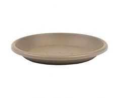 posavasos greemotion posavasos Taupe - posavasos de flores con 29 cm de diámetro y 3,8 cm de altura - posavasos de plástico - posavasos redondos - platillo de plantas