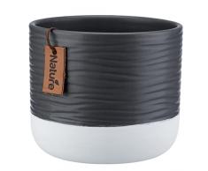 VERDENIA Eliza 26909 - Maceta Decorativa para Plantas de cerámica, diseño Moderno y Atemporal, Color Gris