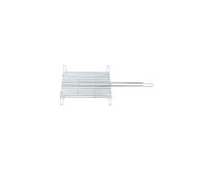 Cuydesa C415215 - Parrilla para Asar Doble, 59 x 29 x 14.5 cm, Color Plata