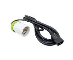 LUMii Cableado Resistente para lámpara, 4 m, Color Verde