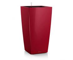 Lechuza 18479 - Maceta Cubico Premium Kit Completo, Rojo Escarlata (22 x 22 x 41)