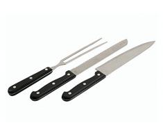 Galileo Casa 2401289 Juego de 3 Accesorios de Cubertería de Acero para Barbacoa