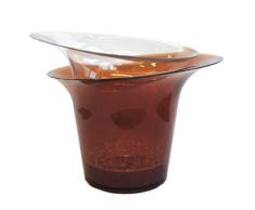 Hobby Flower Maceta Redonda para orquidea y su riego ADEL, 20 x 17 cm, marrón Transparente -Plantas Ø11-12